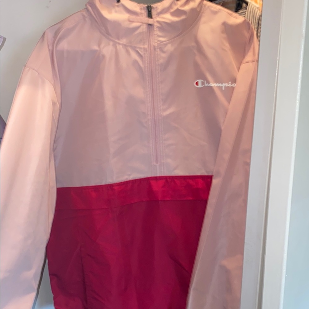 Champion Color block Two tone Pink Windbreaker Jacket Men’s / Oversized Women’s